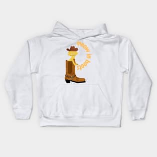 Meow in Boots Kids Hoodie